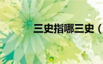 三史指哪三史（三史指是什么）