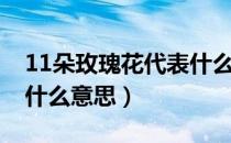 11朵玫瑰花代表什么意义（11朵玫瑰花代表什么意思）