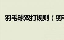 羽毛球双打规则（羽毛球双打规则是什么）