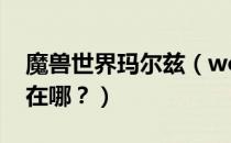 魔兽世界玛尔兹（wow玛兹尔的支配玛慈尔在哪？）