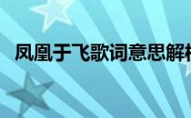 凤凰于飞歌词意思解析（凤凰于飞歌词？）