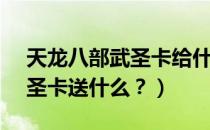 天龙八部武圣卡给什么（天龙八部32888武圣卡送什么？）