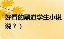 好看的黑道学生小说（好看的黑道校园言情小说？）
