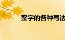 銮字的各种写法（銮字怎么读）