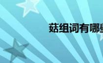 菇组词有哪些（菇组词）