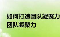 如何打造团队凝聚力提升团队士气 如何打造团队凝聚力