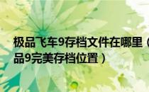 极品飞车9存档文件在哪里（极品飞车9完美存档怎么用_极品9完美存档位置）