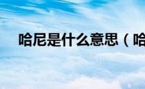 哈尼是什么意思（哈尼是什么意思英语）