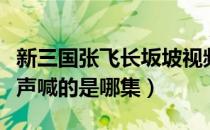新三国张飞长坂坡视频（新三国张飞长坂坡一声喊的是哪集）
