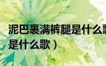 泥巴裹满裤腿是什么歌里的词（泥巴裹满裤腿是什么歌）
