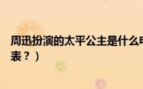 周迅扮演的太平公主是什么电视剧（周迅太平公主里的演员表？）