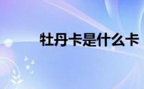 牡丹卡是什么卡（什么是牡丹卡）