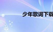 少年歌词下载（少年歌词）