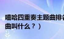 嘻哈四重奏主题曲排名（《嘻哈四重奏》主题曲叫什么？）