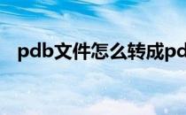 pdb文件怎么转成pdf（pdb文件是什么）