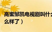高蜜邹凯电视剧叫什么名字（高密邹凯最后怎么样了）