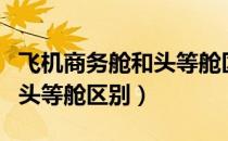 飞机商务舱和头等舱区别图片（飞机商务舱和头等舱区别）