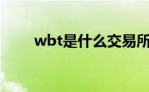 wbt是什么交易所（wbt是什么？）