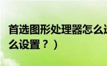 首选图形处理器怎么选择（首选图形处理器怎么设置？）