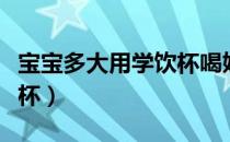 宝宝多大用学饮杯喝奶最好（宝宝多大用学饮杯）