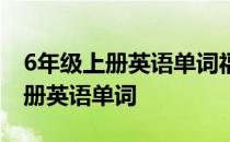6年级上册英语单词福建教育出版社 6年级上册英语单词