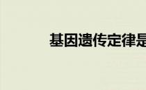 基因遗传定律是什么 基因遗传
