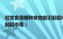 经常食用哪种食物能引起铅中毒（经常食用哪种食物容易引起铅中毒）