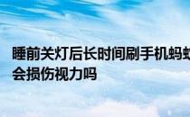 睡前关灯后长时间刷手机蚂蚁庄园 蚂蚁庄园睡前关灯刷手机会损伤视力吗