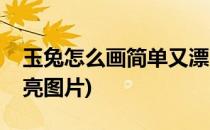 玉兔怎么画简单又漂亮(玉兔怎么画简单又漂亮图片)