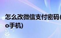 怎么改微信支付密码(怎么改微信支付密码vivo手机)