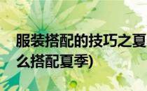 服装搭配的技巧之夏季服装搭配(搭配衣服怎么搭配夏季)