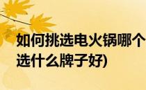 如何挑选电火锅哪个牌子的电火锅好(电火锅选什么牌子好)