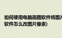 如何使用电脑画图软件将图片转为256色位图格式(电脑画图软件怎么改图片像素)