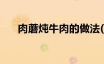 肉蘑炖牛肉的做法(蘑菇炖牛肉的做法)
