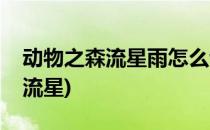 动物之森流星雨怎么许愿(动物之森如何许愿流星)