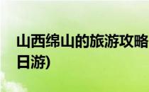 山西绵山的旅游攻略(山西绵山的旅游攻略二日游)