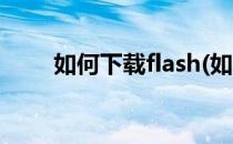 如何下载flash(如何下载flash插件)