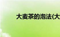 大麦茶的泡法(大麦茶的泡法窍门)