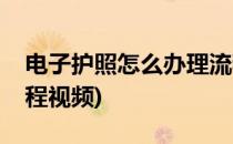 电子护照怎么办理流程(电子护照怎么办理流程视频)