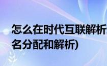 怎么在时代互联解析域名(支持互联网世界域名分配和解析)