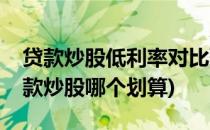 贷款炒股低利率对比配资炒股(配资炒股和贷款炒股哪个划算)