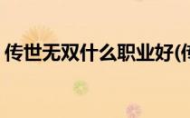 传世无双什么职业好(传世无双什么职业好打)