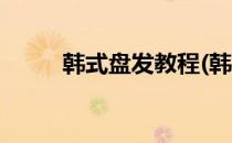 韩式盘发教程(韩式盘发教程大全)