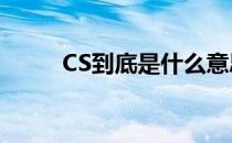 CS到底是什么意思(CS什么意思?)