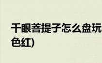 千眼菩提子怎么盘玩(千眼菩提子怎么盘玩变色红)