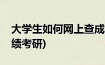 大学生如何网上查成绩(大学生如何网上查成绩考研)