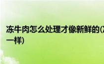 冻牛肉怎么处理才像新鲜的(冻牛肉怎么处理才像新鲜的牛肉一样)
