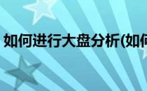 如何进行大盘分析(如何进行大盘分析与评估)
