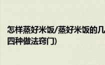 怎样蒸好米饭/蒸好米饭的几个小技巧(怎么蒸米饭好吃 推荐四种做法窍门)