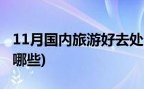 11月国内旅游好去处(11月国内旅游好去处有哪些)